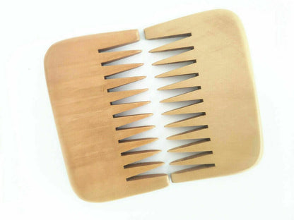 Customize Logo-Peach Wood Comb Wide Tooth Beard Care Comb For Hair/Beard Care