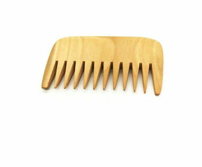 Customize Logo-Peach Wood Comb Wide Tooth Beard Care Comb For Hair/Beard Care