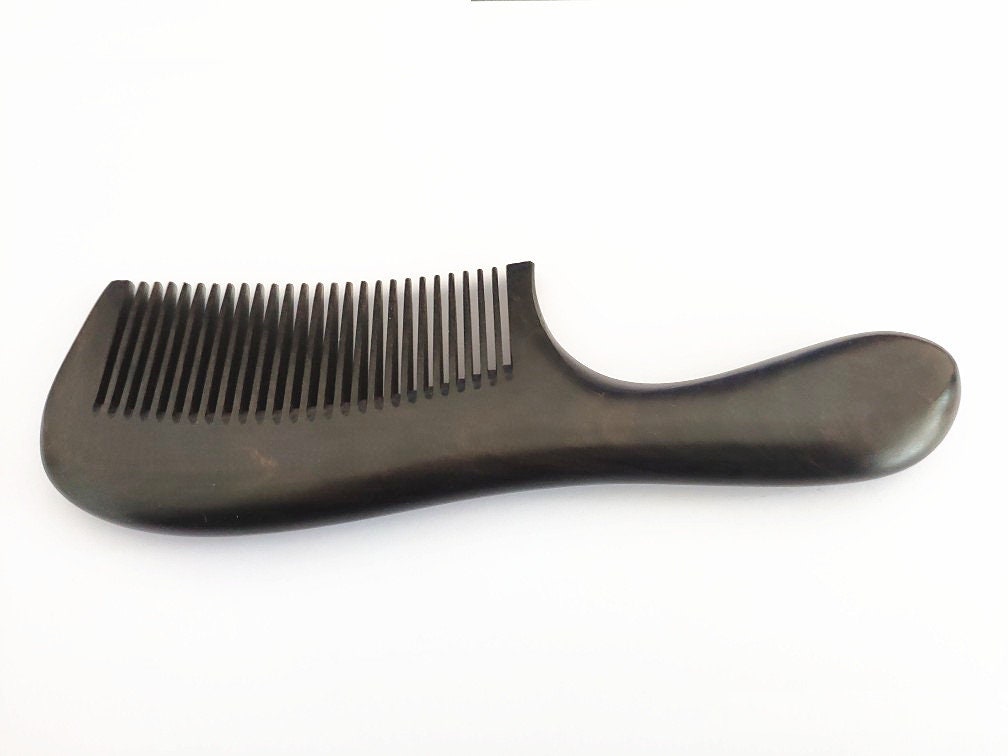 High Quality Blacksandalwood Combs Fine Tooth With Handle For Women Hair Men Beard Grooming