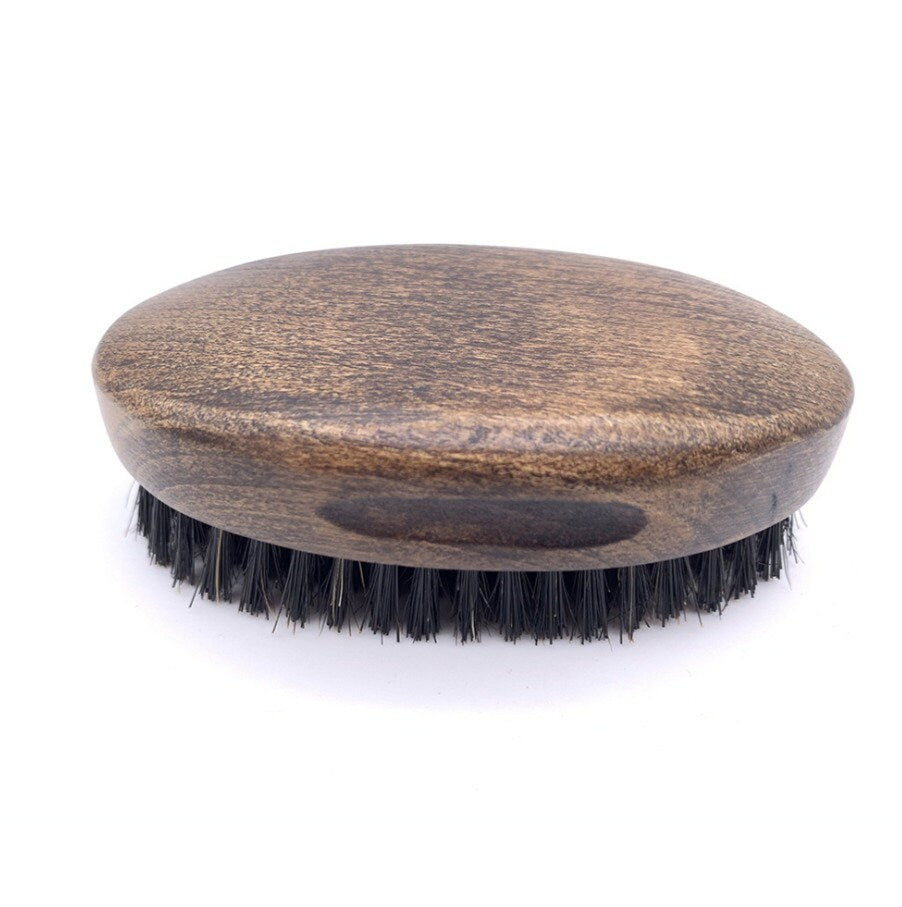 Customize Logo-Vintage Style Boar Bristle Brush For Men Beard Care Brush Hair brush Makeup Grooming