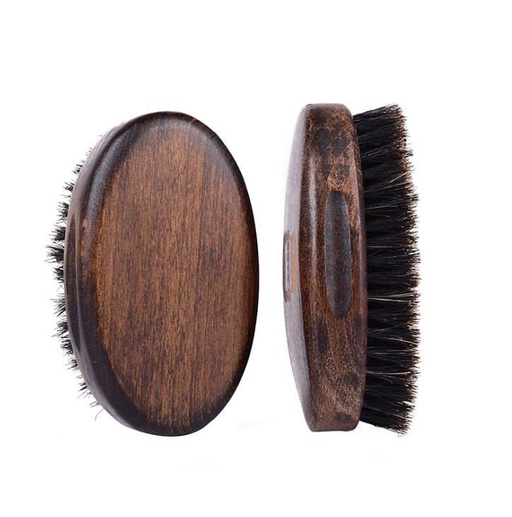 Customize Logo-Vintage Style Boar Bristle Brush For Men Beard Care Brush Hair brush Makeup Grooming