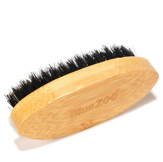 Customize Logo-New Kind Mini Bamboo Brush Boar Bristle Beard Care Brushes Hair Comb