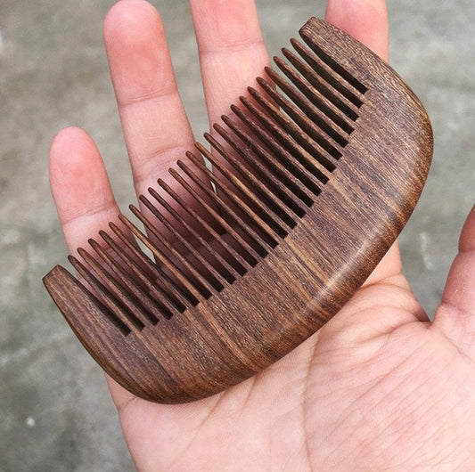 Customize Logo-GoldenSandalwood Comb Fine Tooth Comb For Hair/Beard care comb hair brush grooming tool