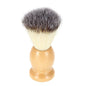 Customize logo-Brown Wood handle Nylon bristle shaving brushes Beard Grooming Tool