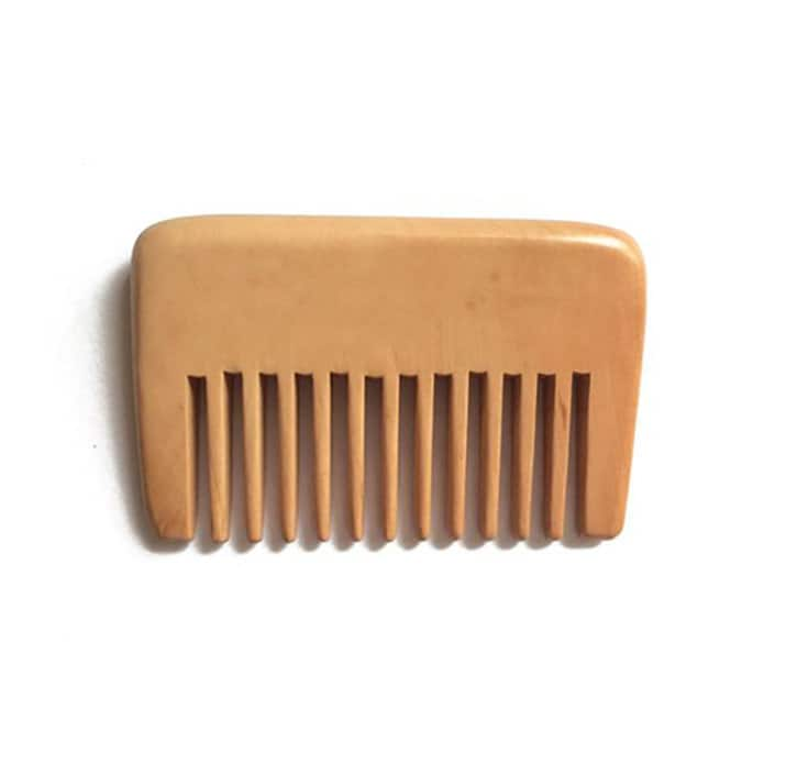 Handmade Wholesale Peach Comb Wide Tooth Beard Hair Combs Engrave Logo