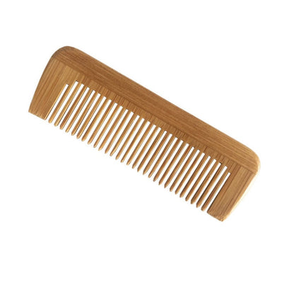 Customize Logo-Mini Bamboo Wood Comb Tooth Beard Care Comb Pocket Size 10x3cm