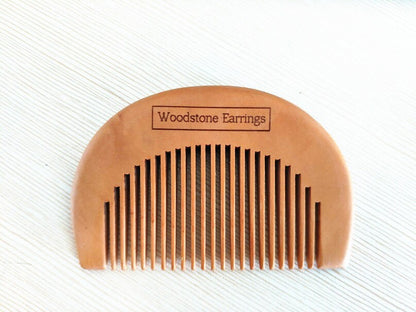 Customize Your Logo-Mini Peach Wood Fine Tooth Wood Comb Beard Comb Pocket Size Comb hair comb beard brush