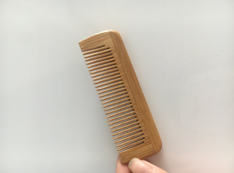 Customize Logo-Mini Bamboo Wood Comb Tooth Beard Care Comb Pocket Size 10x3cm