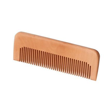 Customize Logo-Mini Peach Wood Comb Beard Care Comb Pocket Size 13x4cm