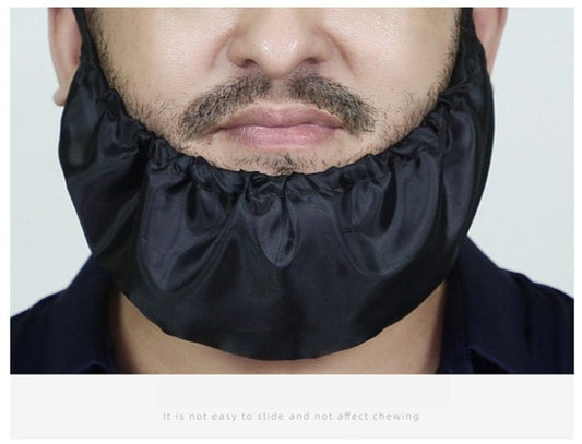 Nylon Beard Cover Black Color For Men Beard Care Keep Beard Clean And Smooth One Size