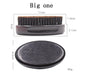 Customize Logo-Black Wood Handle Boar Bristle Brush For Men Beard Care Makeup Grooming