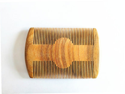 Customize Logo-New Kind Mini GreenSandalwood Pocket Comb Fine Tooth Beard Comb Hair Brush