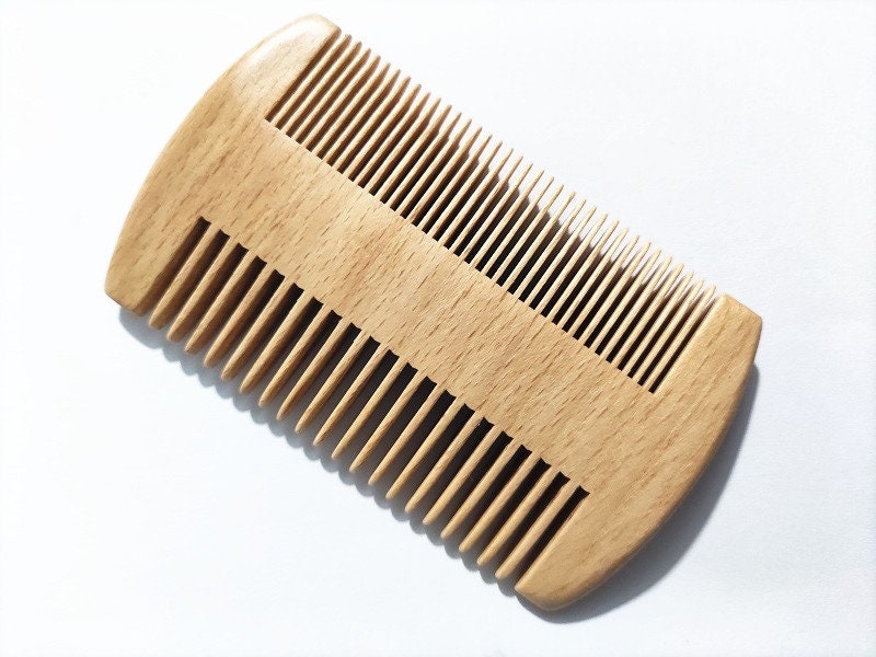 Engrave Your Logo -Beech Wood Comb Multy Kind Tooth Comb For Beard/Hair Makeup Two Sides Tooth Brush