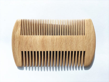 Engrave Your Logo -Beech Wood Comb Multy Kind Tooth Comb For Beard/Hair Makeup Two Sides Tooth Brush