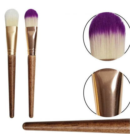 Customize Your Logo-Face Mask Brush Wood Handle Fibre Bristle Makeup Tool