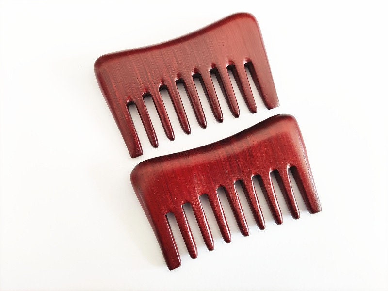 Redsandal Wood Comb Wide Tooth Comb For Hair/Beard Massage Comb Makeup Engrave Logo