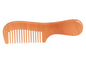 Customize Logo-Peach Wood Comb Wide/Fine Tooth Beard Care Comb For Hair/Beard Care Grooming Tool