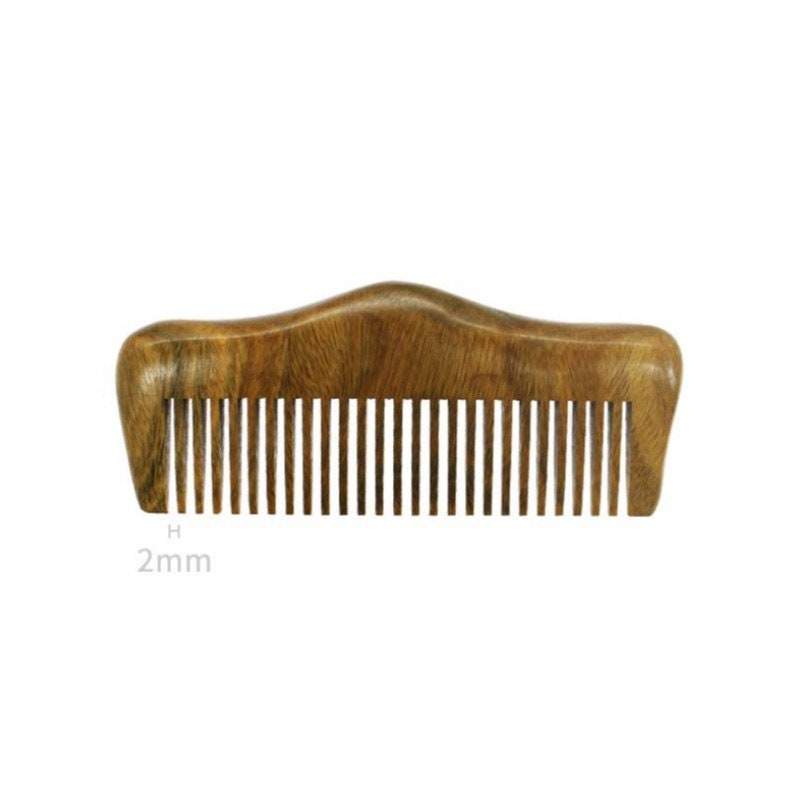 Customize Logo-Mini Greensandalwood Comb Fine Tooth Beard Care Comb For Hair/Beard Care Grooming Tool