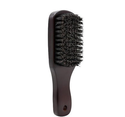 Customize Logo-New kind Wood Handle Boar Bristle Brush For Men Beard Care Makeup Grooming