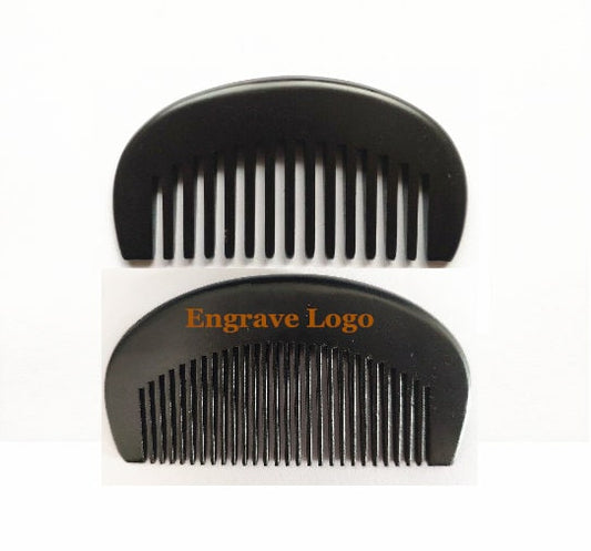 Engrave Logo-Black Peach Wooden Comb Fine/WideTooth Comb For Hair/Beard Care Comb hair comb beard brush