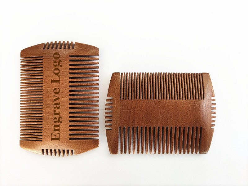 Customized-Nanmu Wood Fine/Wide Tooth Comb For Men Hair/Beard Care Grooming Comb Hair Brush