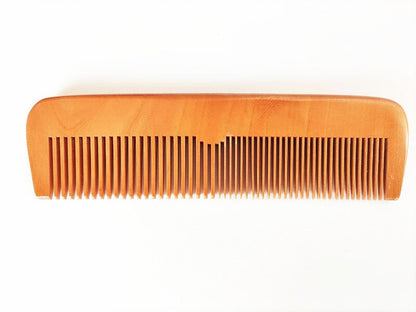 Customize Logo-New Kind Peach/Sandal Wood Comb Two Kinds Tooth Beard Care Comb Hair Brush