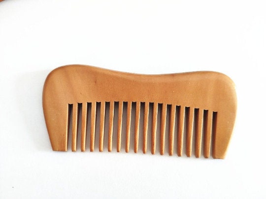 Engrave Logo-Handmade Peach Comb Wide Tooth Beard Comb Hair Combs