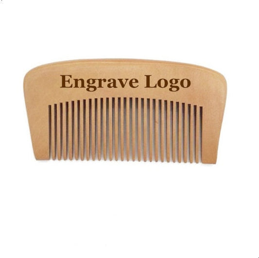 Customize Your Logo-Fine Tooth Wood Comb Beard Comb Pocket Size Comb beard care brush hair comb