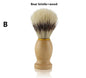 Customize logo-Brown Wood handle Nylon or Boar  bristle shaving brushes Beard Grooming Tool