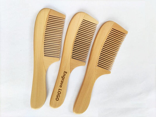 Engrave Your Logo-Maple wood Combs For Men Beard comb Women Hair comb Beard Care brush