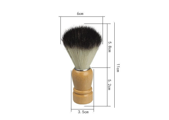 Customize logo-Brown Wood handle Nylon Bristle shaving brushes Beard Grooming Tool Barber brush