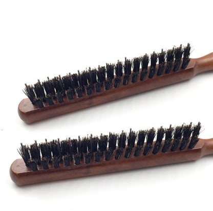 Engrave logo-Toothbrush three row comb pointed tail bristle fluffy dress comb hairdressing modeling tool