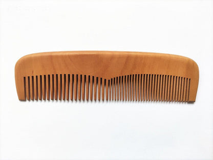 Customize Your Logo-Peach Wood Two Kinds Tooth Comb Beard Comb Hair Brush Barber Tool