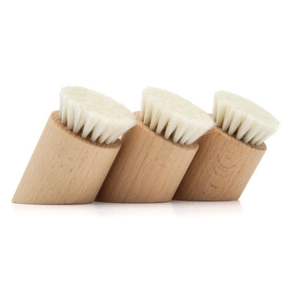 Customize Logo-New Design Beech Wood Handle Woolen Bristle Brush Face Brush Makeup Tool Baby Care Brush