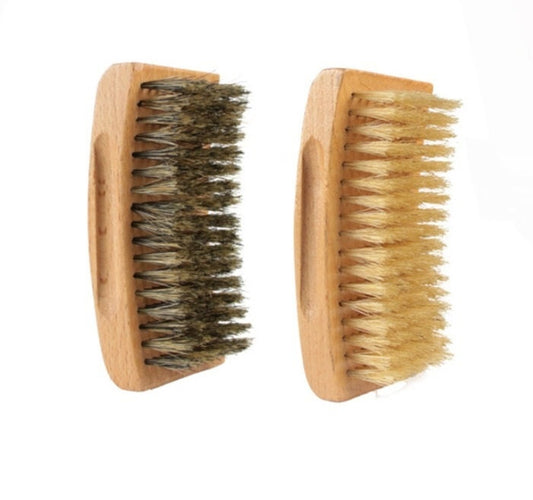 Customize Your Logo-New Kind 360 Curved Boar Bristle Brush For Men Beard Care Makeup Grooming