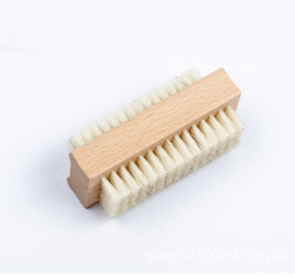 Engrave your logo- New Kind Beech Wood handle vegan sisal nail brushes nail brush hand wash brush wooden nail cleaning  SPA tool