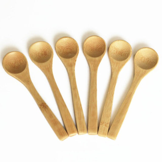 Handmade Bamboo Wood Spoons Coffee Spoon Honey Spoon Powder Spoon Laser engrave logo