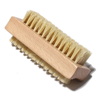 Engrave your logo- New Kind Beech Wood handle vegan sisal nail brushes nail brush hand wash brush wooden nail cleaning  SPA tool