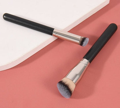 Customize Your Logo-Wood Handle Fibre Head brush Foundation Brush Concealer Brush Makeup Tool