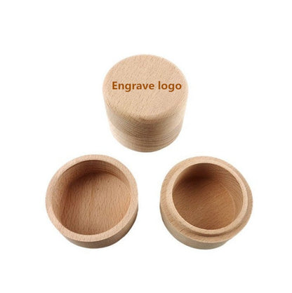 Engrave your logo-Beech wood box gift box rings box jewelry box storage box