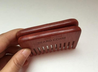 Customize Your Logo-Wide Tooth Wood Comb Beard Care Comb Pocket Size Comb Moustache Comb hair brush