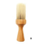 Customized LOGO-Barber Brush for Cleaning Hairs WoodHandle with Soft Fiber For Barbershop Neck Brush